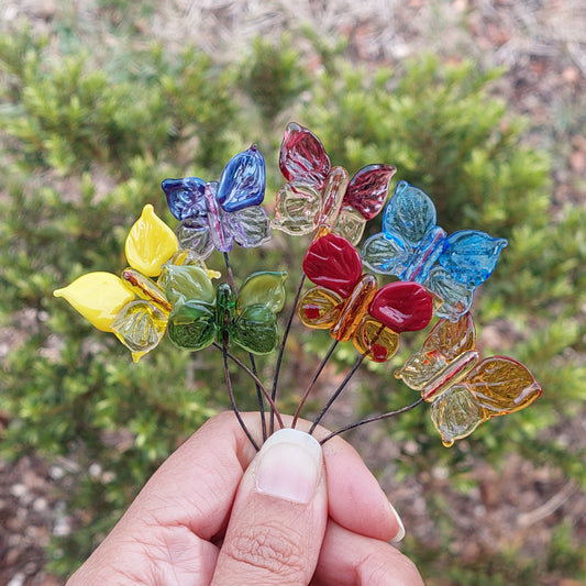 NEW!! Glass Art - Kaleidoscope of Butterflies - SINGLE