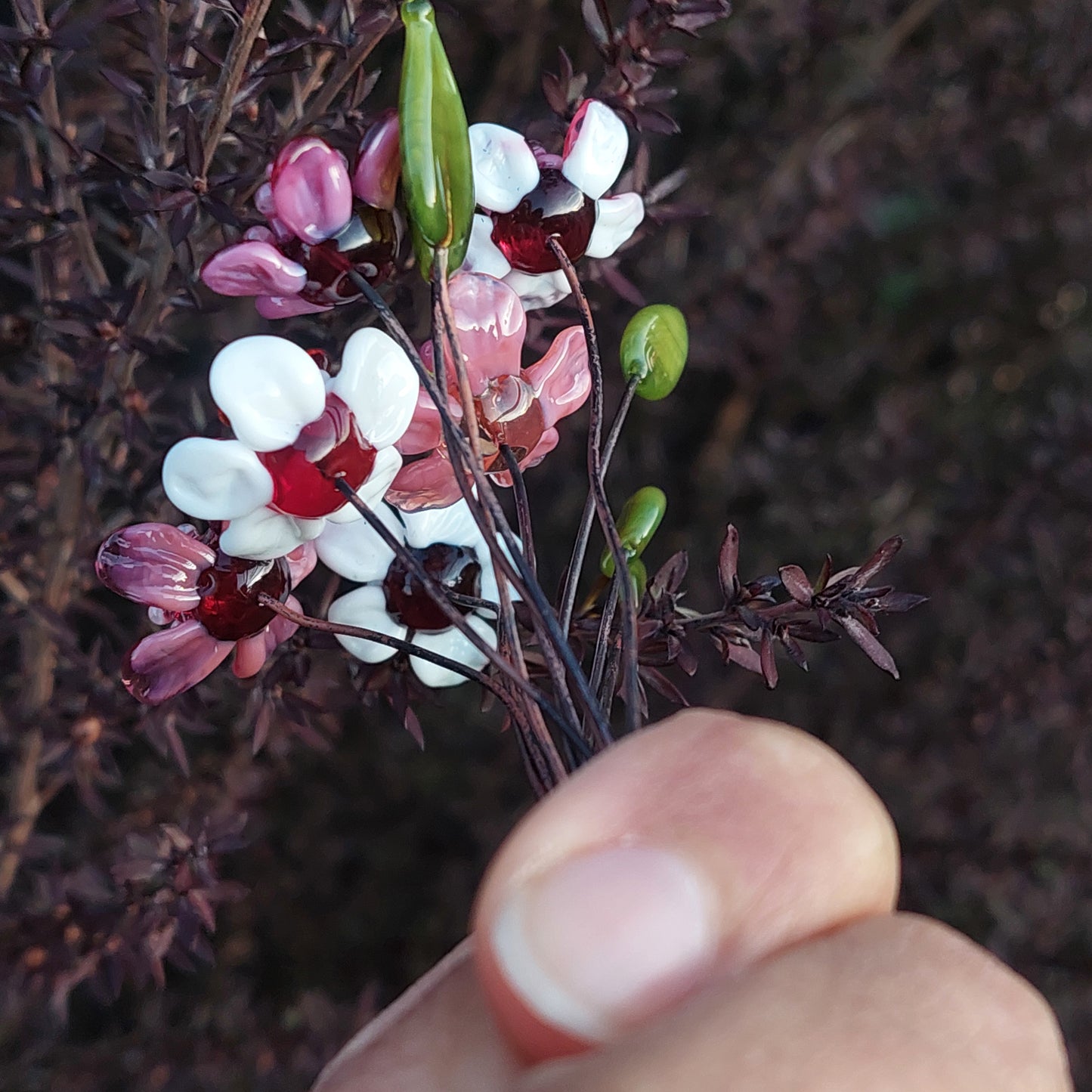 NEW!! Glass Art - Native Flora: Manuka Grand Bouquet