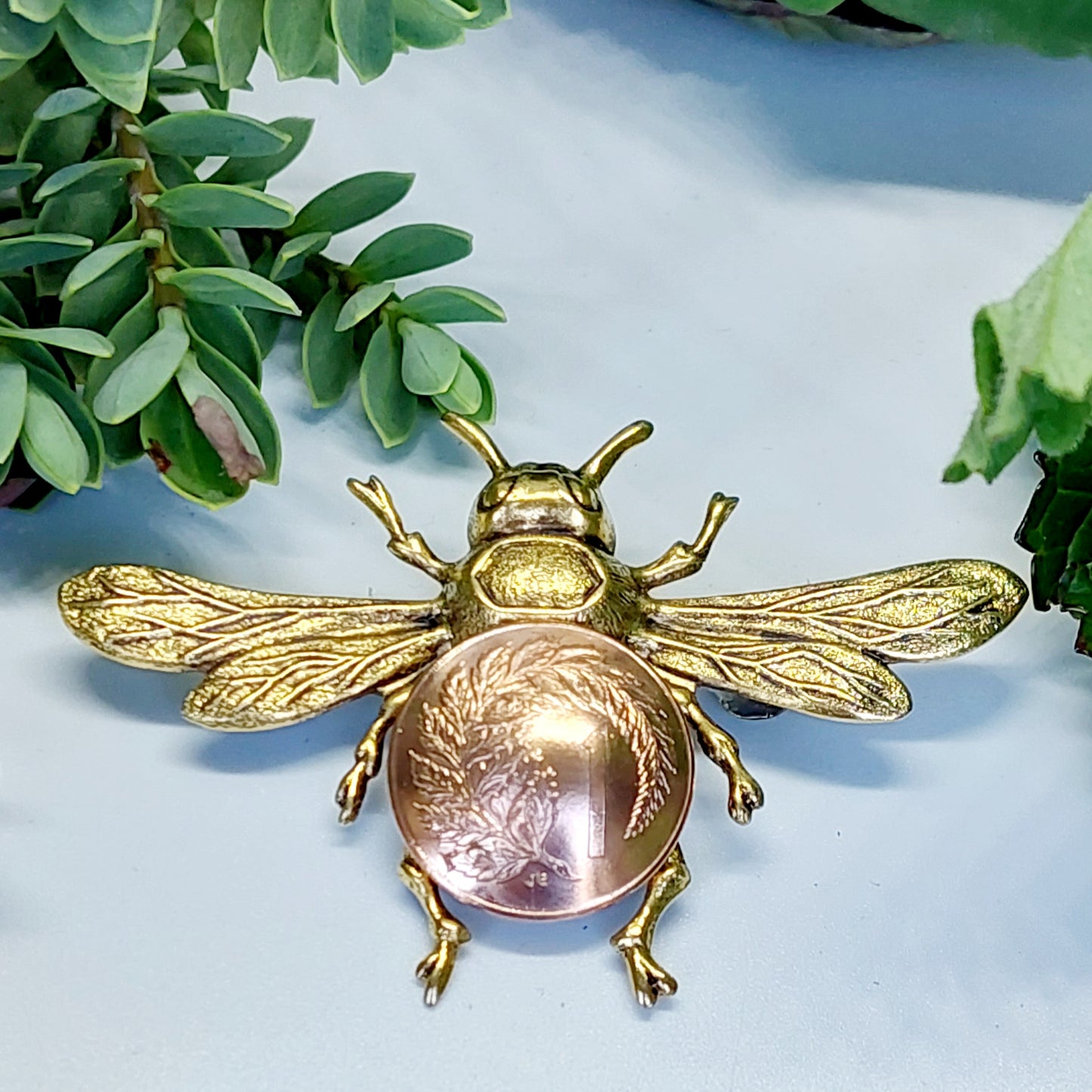 Co Honeybee Brooches with NZ Coins - Wholesale